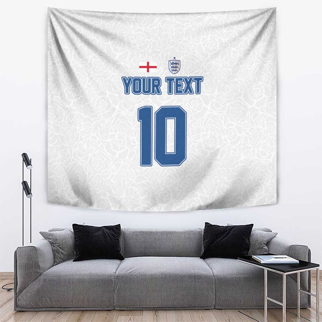 Custom England Football 2024 Road To The Champion Tapestry - Wonder Print Shop