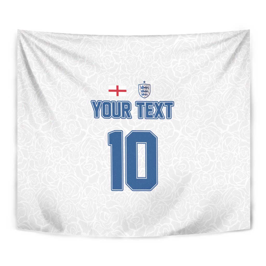 Custom England Football 2024 Road To The Champion Tapestry - Wonder Print Shop