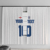 Custom England Football 2024 Road To The Champion Window Curtain - Wonder Print Shop