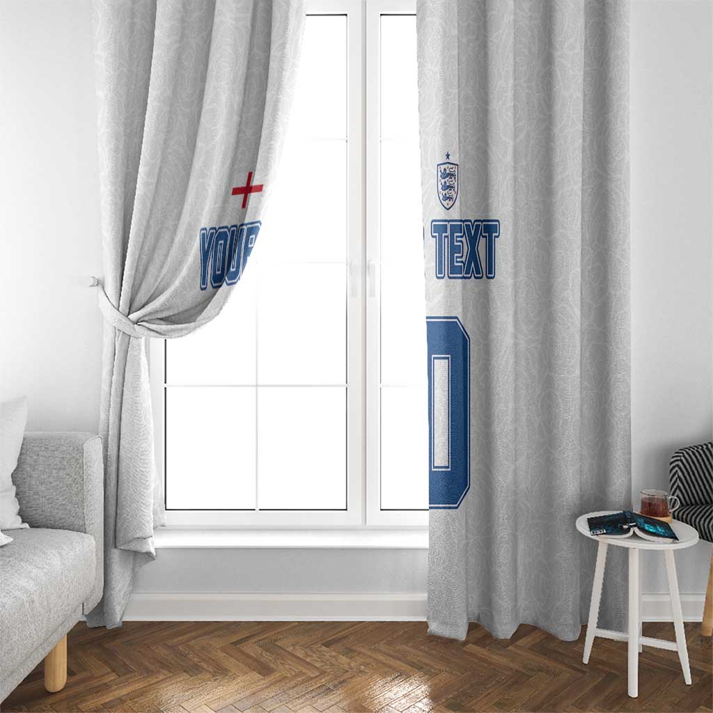 Custom England Football 2024 Road To The Champion Window Curtain - Wonder Print Shop