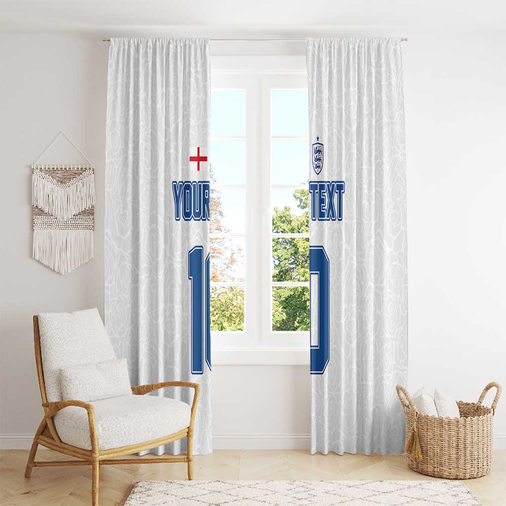 Custom England Football 2024 Road To The Champion Window Curtain - Wonder Print Shop