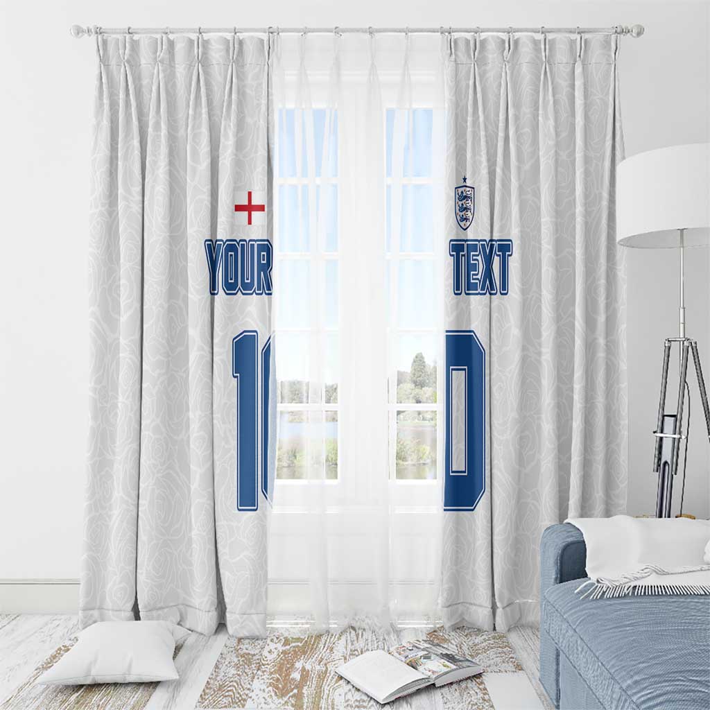 Custom England Football 2024 Road To The Champion Window Curtain - Wonder Print Shop