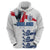 Custom England Football 2024 Road To The Champion Zip Hoodie - Wonder Print Shop