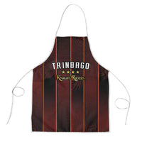 Trinbago Cricket Knight Riders Apron Palm Leaves with Vertical Stripes Sporty Style - Wonder Print Shop