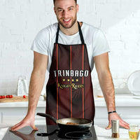 Trinbago Cricket Knight Riders Apron Palm Leaves with Vertical Stripes Sporty Style - Wonder Print Shop