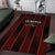 Trinbago Cricket Knight Riders Area Rug Palm Leaves with Vertical Stripes Sporty Style - Wonder Print Shop