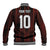 Custom Trinbago Cricket Knight Riders Baseball Jacket Palm Leaves with Vertical Stripes Sporty Style - Wonder Print Shop