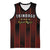 Custom Trinbago Cricket Knight Riders Basketball Jersey Palm Leaves with Vertical Stripes Sporty Style - Wonder Print Shop