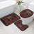 Trinbago Cricket Knight Riders Bathroom Set Palm Leaves with Vertical Stripes Sporty Style - Wonder Print Shop