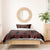 Trinbago Cricket Knight Riders Bedding Set Palm Leaves with Vertical Stripes Sporty Style - Wonder Print Shop