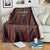Trinbago Cricket Knight Riders Blanket Palm Leaves with Vertical Stripes Sporty Style - Wonder Print Shop