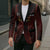 Custom Trinbago Cricket Knight Riders Blazer Palm Leaves with Vertical Stripes Sporty Style - Wonder Print Shop
