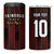 Custom Trinbago Cricket Knight Riders 4 in 1 Can Cooler Tumbler Palm Leaves with Vertical Stripes Sporty Style - Wonder Print Shop