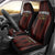 Trinbago Cricket Knight Riders Car Seat Cover Palm Leaves with Vertical Stripes Sporty Style - Wonder Print Shop