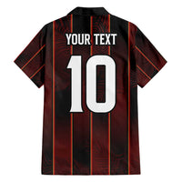 Custom Trinbago Cricket Knight Riders Family Matching Long Sleeve Bodycon Dress and Hawaiian Shirt Palm Leaves with Vertical Stripes Sporty Style - Wonder Print Shop