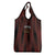 Trinbago Cricket Knight Riders Grocery Bag Palm Leaves with Vertical Stripes Sporty Style - Wonder Print Shop