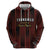 Custom Trinbago Cricket Knight Riders Hoodie Palm Leaves with Vertical Stripes Sporty Style - Wonder Print Shop