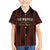 Custom Trinbago Cricket Knight Riders Kid Hawaiian Shirt Palm Leaves with Vertical Stripes Sporty Style - Wonder Print Shop