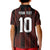 Custom Trinbago Cricket Knight Riders Kid Polo Shirt Palm Leaves with Vertical Stripes Sporty Style - Wonder Print Shop