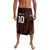 Custom Trinbago Cricket Knight Riders Lavalava Palm Leaves with Vertical Stripes Sporty Style - Wonder Print Shop