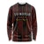 Custom Trinbago Cricket Knight Riders Long Sleeve Shirt Palm Leaves with Vertical Stripes Sporty Style - Wonder Print Shop