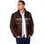 Custom Trinbago Cricket Knight Riders Padded Jacket Palm Leaves with Vertical Stripes Sporty Style - Wonder Print Shop