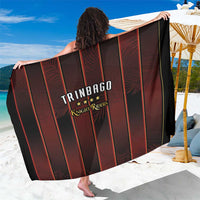 Trinbago Cricket Knight Riders Sarong Palm Leaves with Vertical Stripes Sporty Style - Wonder Print Shop