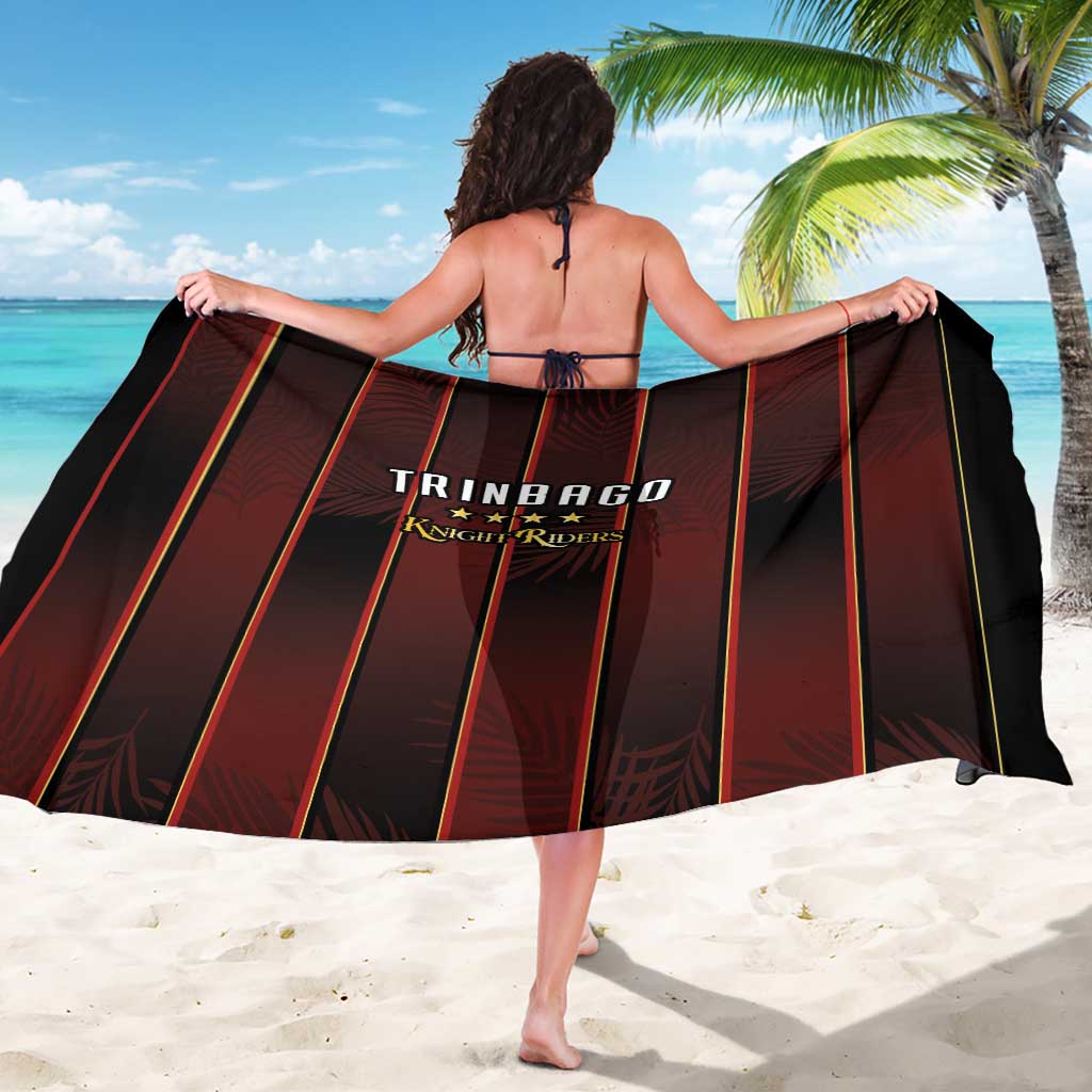 Trinbago Cricket Knight Riders Sarong Palm Leaves with Vertical Stripes Sporty Style - Wonder Print Shop