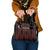 Trinbago Cricket Knight Riders Shoulder Handbag Palm Leaves with Vertical Stripes Sporty Style - Wonder Print Shop