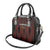 Trinbago Cricket Knight Riders Shoulder Handbag Palm Leaves with Vertical Stripes Sporty Style - Wonder Print Shop