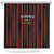 Trinbago Cricket Knight Riders Shower Curtain Palm Leaves with Vertical Stripes Sporty Style - Wonder Print Shop