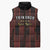 Custom Trinbago Cricket Knight Riders Sleeveless Puffer Jacket Palm Leaves with Vertical Stripes Sporty Style - Wonder Print Shop
