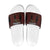 Trinbago Cricket Knight Riders Slide Sandals Palm Leaves with Vertical Stripes Sporty Style - Wonder Print Shop