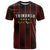 Custom Trinbago Cricket Knight Riders T Shirt Palm Leaves with Vertical Stripes Sporty Style - Wonder Print Shop