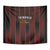 Trinbago Cricket Knight Riders Tapestry Palm Leaves with Vertical Stripes Sporty Style - Wonder Print Shop