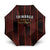 Trinbago Cricket Knight Riders Umbrella Palm Leaves with Vertical Stripes Sporty Style - Wonder Print Shop