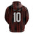 Custom Trinbago Cricket Knight Riders Zip Hoodie Palm Leaves with Vertical Stripes Sporty Style - Wonder Print Shop