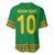 Custom Cameroon Football Baseball Jersey Tribal Motifs Green Color - Wonder Print Shop
