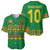 Custom Cameroon Football Baseball Jersey Tribal Motifs Green Color - Wonder Print Shop