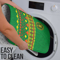 Cameroon Football Bathroom Set Tribal Motifs Green Color - Wonder Print Shop