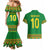 Custom Cameroon Football Couples Matching Mermaid Dress and Hawaiian Shirt Tribal Motifs Green Color - Wonder Print Shop