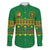 Custom Cameroon Football Family Matching Long Sleeve Bodycon Dress and Hawaiian Shirt Tribal Motifs Green Color - Wonder Print Shop