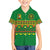 Custom Cameroon Football Family Matching Long Sleeve Bodycon Dress and Hawaiian Shirt Tribal Motifs Green Color - Wonder Print Shop