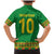 Custom Cameroon Football Family Matching Mermaid Dress and Hawaiian Shirt Tribal Motifs Green Color - Wonder Print Shop