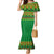 Custom Cameroon Football Family Matching Mermaid Dress and Hawaiian Shirt Tribal Motifs Green Color - Wonder Print Shop