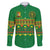 Custom Cameroon Football Family Matching Puletasi and Hawaiian Shirt Tribal Motifs Green Color - Wonder Print Shop