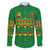 Custom Cameroon Football Family Matching Short Sleeve Bodycon Dress and Hawaiian Shirt Tribal Motifs Green Color - Wonder Print Shop