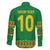 Custom Cameroon Football Family Matching Short Sleeve Bodycon Dress and Hawaiian Shirt Tribal Motifs Green Color - Wonder Print Shop