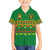 Custom Cameroon Football Family Matching Short Sleeve Bodycon Dress and Hawaiian Shirt Tribal Motifs Green Color - Wonder Print Shop