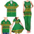 Custom Cameroon Football Family Matching Tank Maxi Dress and Hawaiian Shirt Tribal Motifs Green Color - Wonder Print Shop
